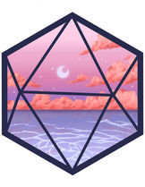 Pink Dream Ocean Dice