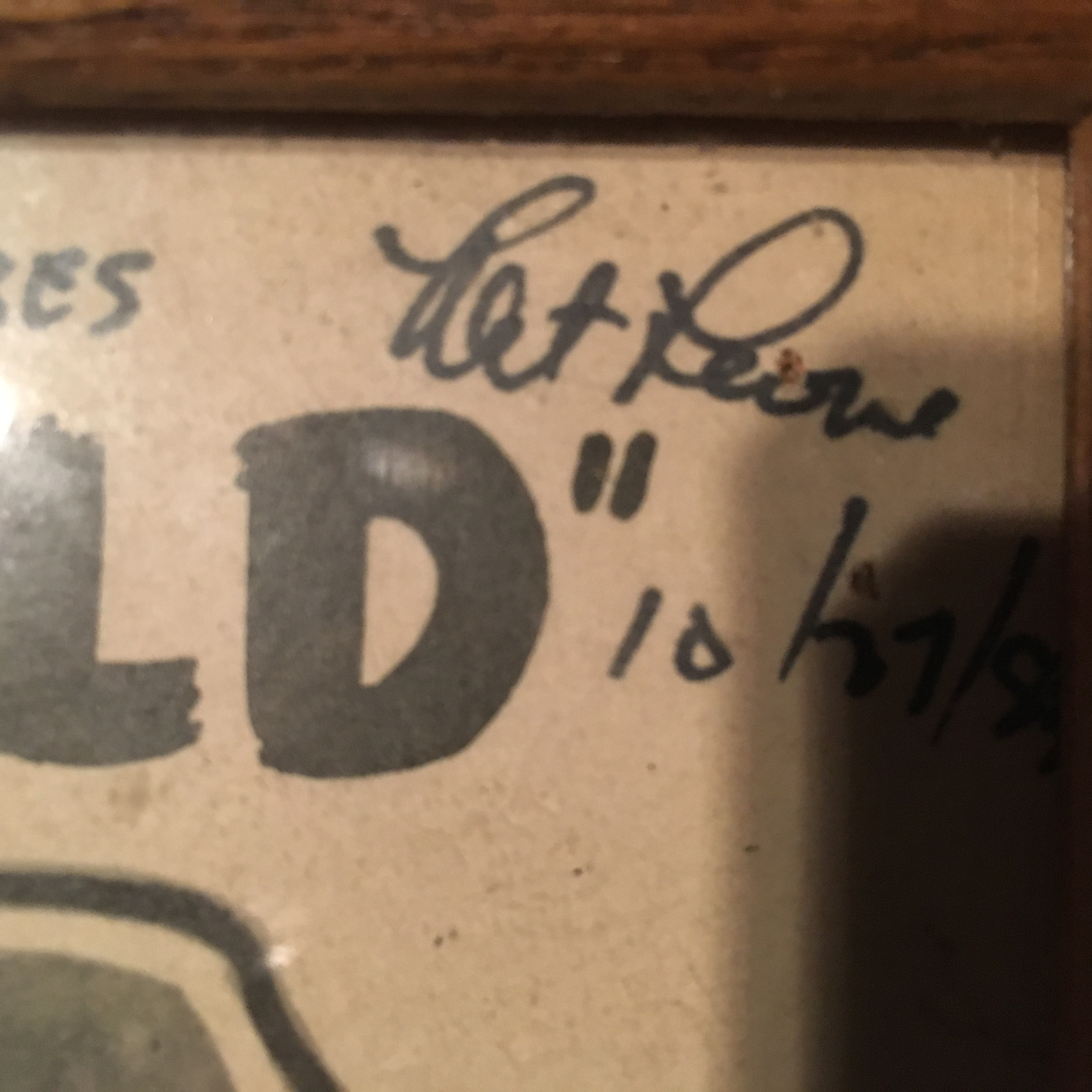 Mascot Studio chief Nat Levine Signed Movie Poster