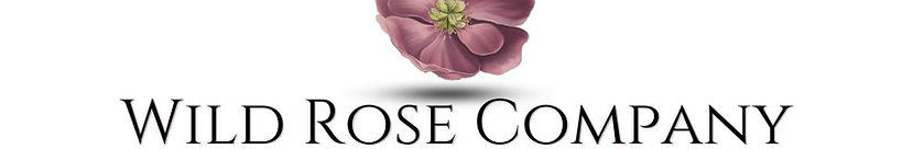Wild Rose Company logo with a mauve rose, highlighting consulting, events, and management.