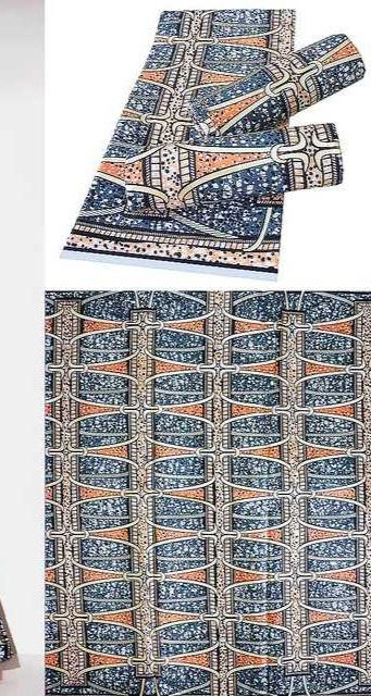 100% COTTON AFRICAN WAX FABRIC PRINT