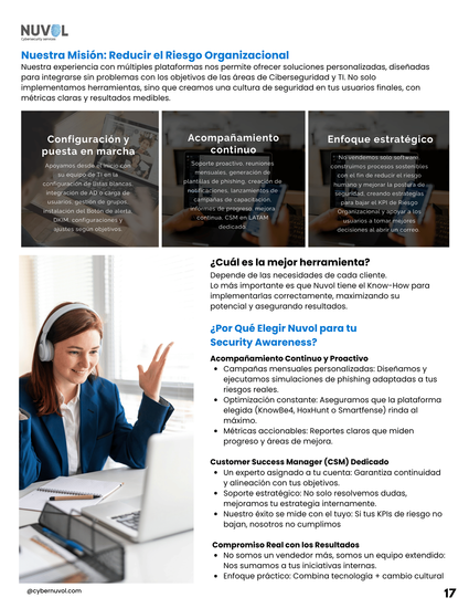 Servicios Security Awareness | Construye Cultura de Seguridad Informática con Nuvol