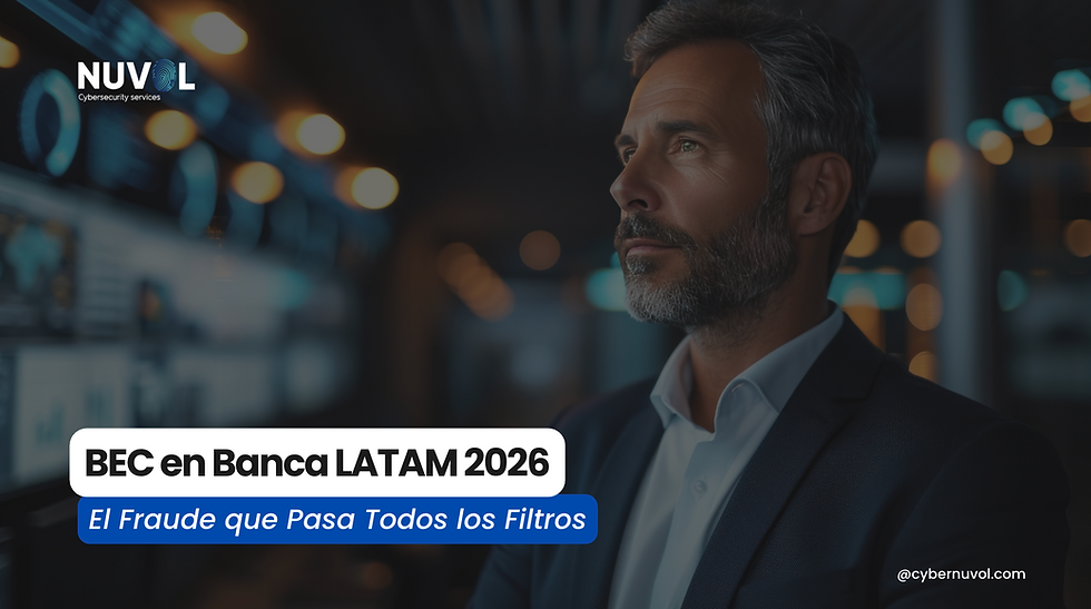 BEC en Banca LATAM 2026: El Fraude que Pasa Todos los Filtros | Nuvol Cybersecurity