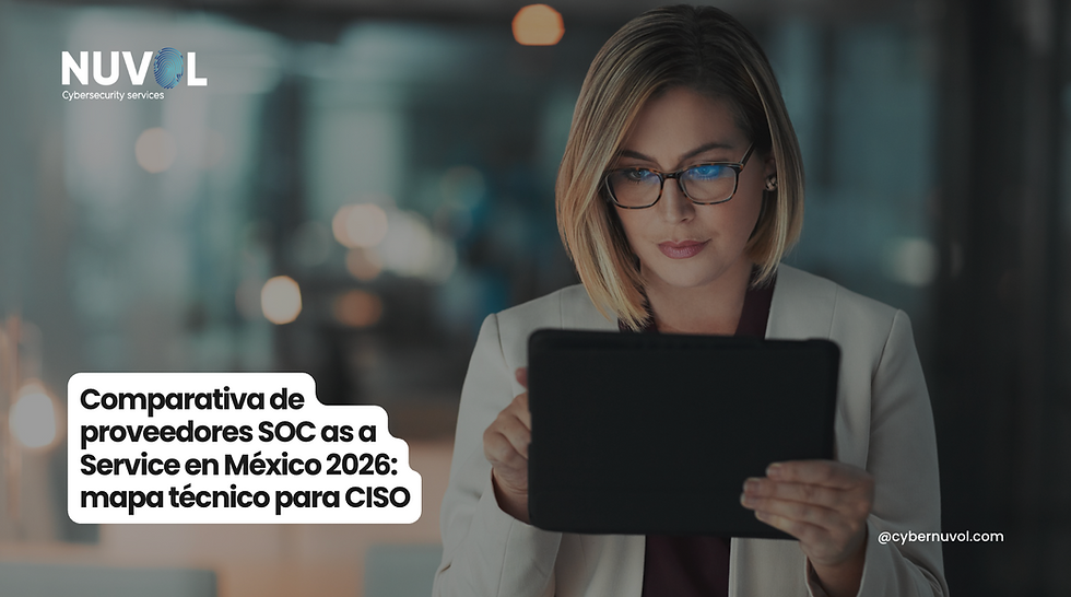 El mercado de SOC as a Service en México creció significativamente en 2026 — el 86% de las empresas planea aumentar su presupuesto de ciberseguridad y el SOC externalizado es la opción más elegida por organizaciones que no pueden costear un SOC interno