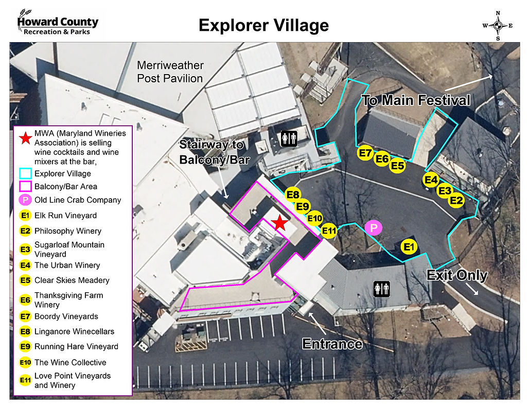 Festival Map Wine in the Woods