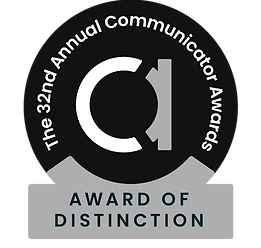 Award of Distinction from the 32nd Annual Communicator Awards