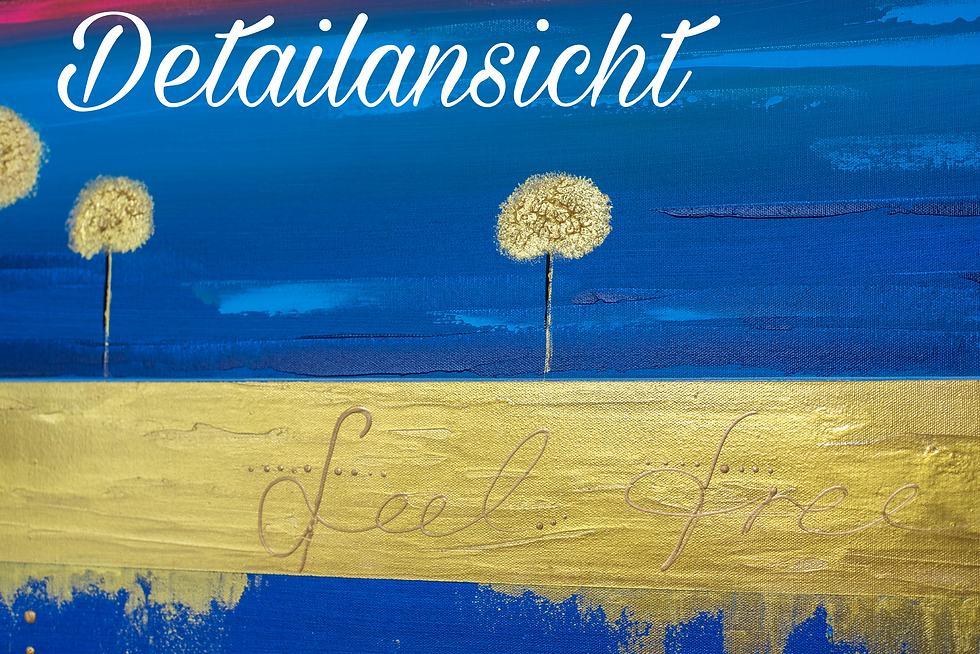 Miniaturbild: Acrylbild abstrakt Landschaft Blattgold Baum bunt neu 