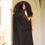 Thumbnail: Black Pure Mul Mul Saree (with Handmade Tassels)