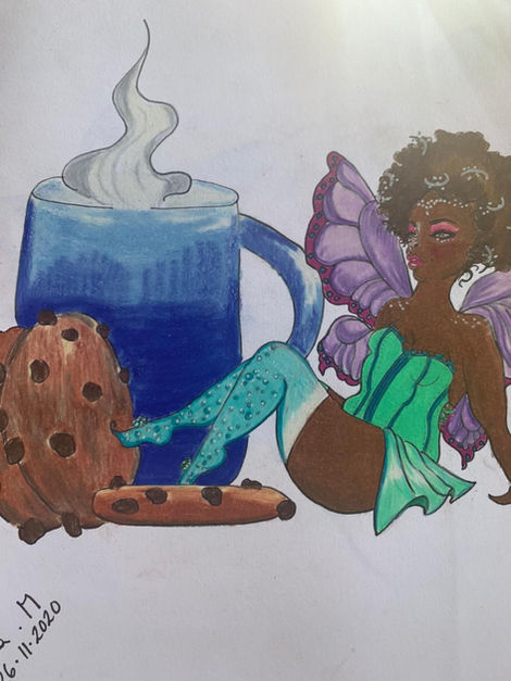 Milk and cookies fairy