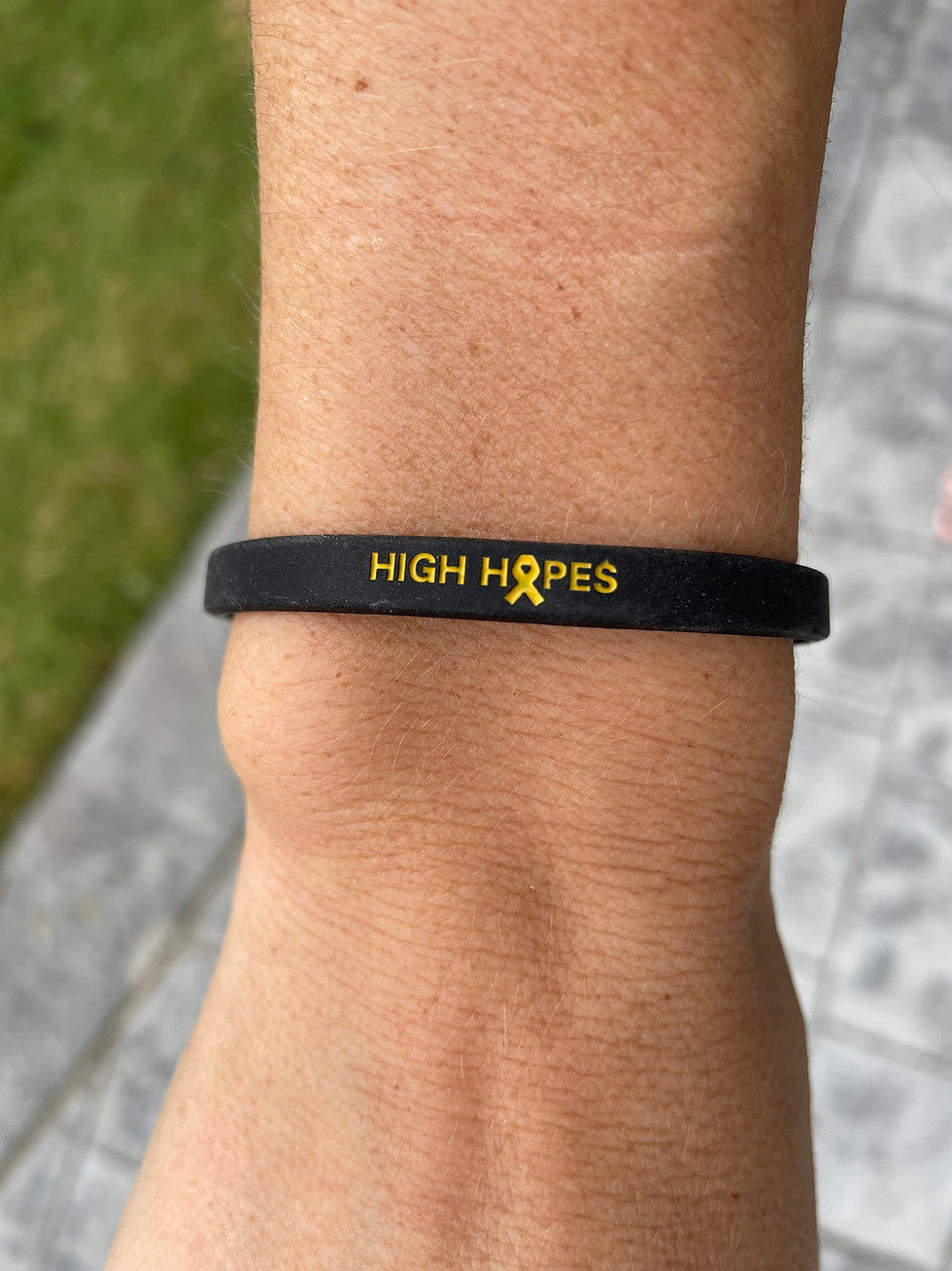 Thumbnail: Skinny Silicone High Hopes Wristbands