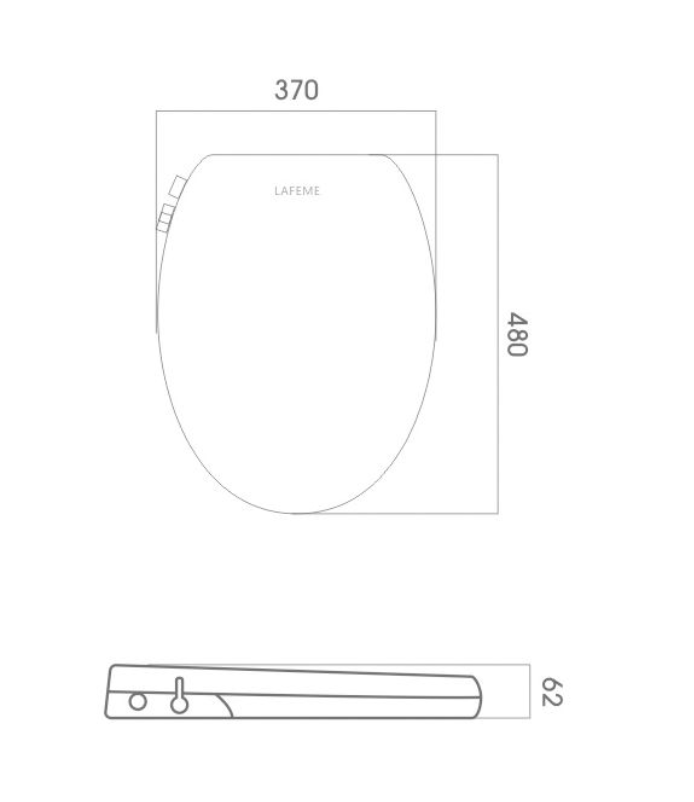 Thumbnail: Lafeme Vera Bidet Seat Only