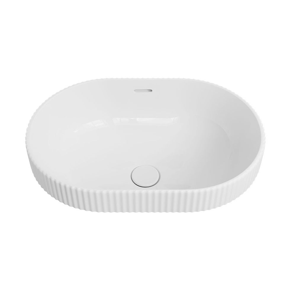Thumbnail: Fienza Eleanor Oval Semi-Inset Basin, Gloss White
