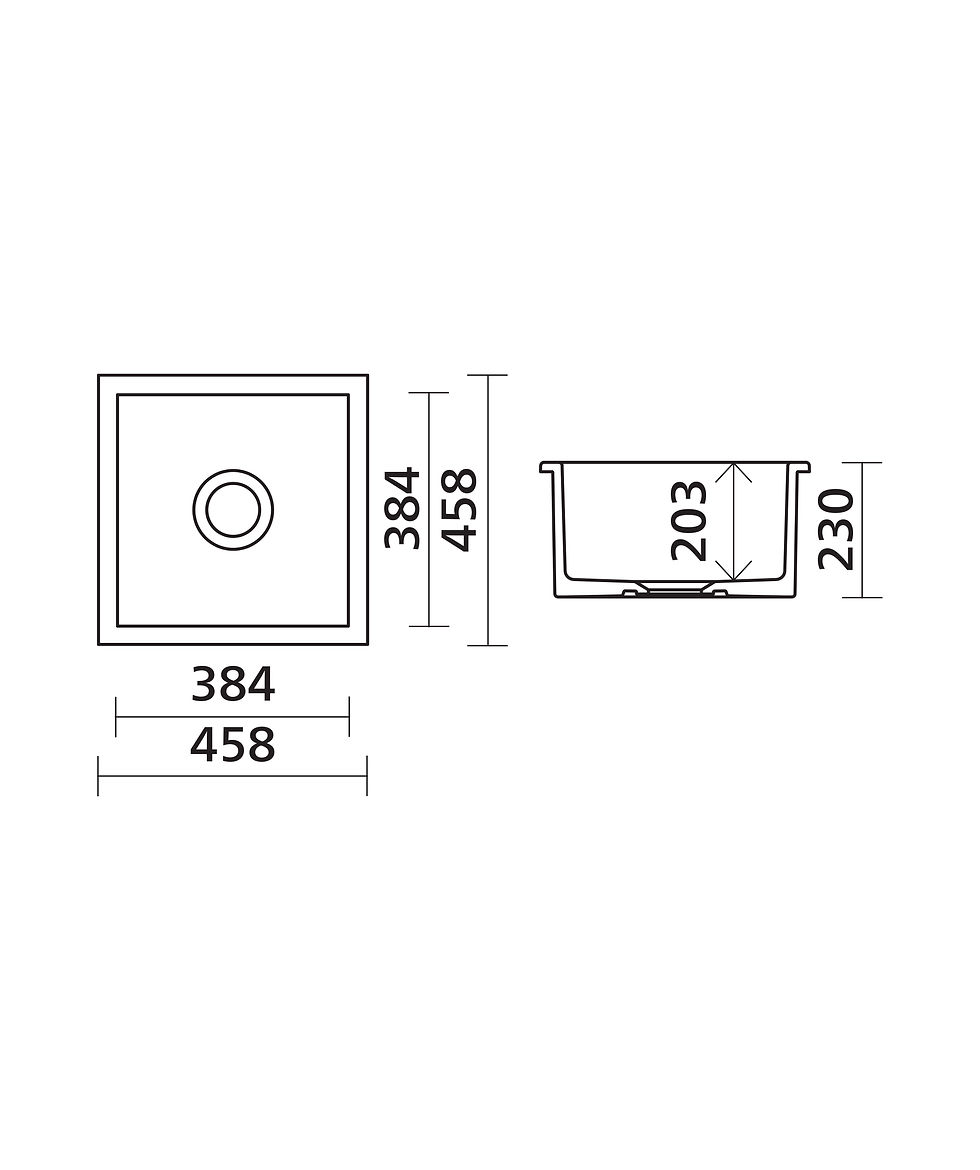 Thumbnail: Seima Odessa 460 Dual Mount Sink