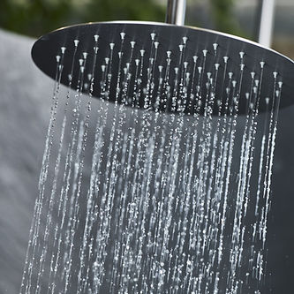 Waterfall Shower Inspiration with the luxury Urbane II Round Rain Shower.jpg