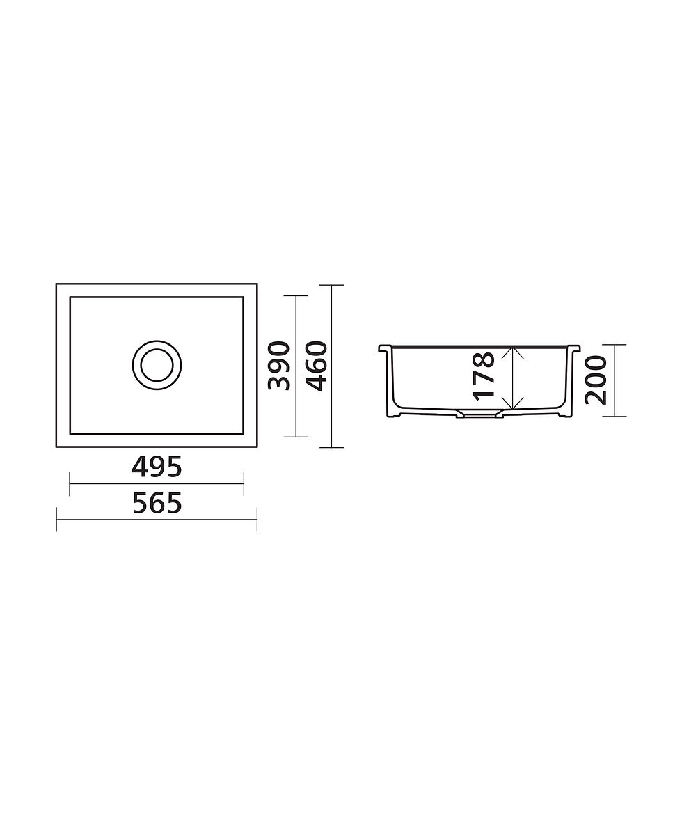 Thumbnail: Seima Odessa 560 Dual Mount Sink
