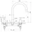 Thumbnail: Faucet Strommen Chisel D Lever Sink Set, Hob