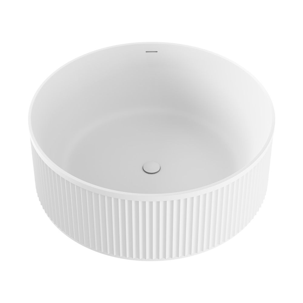 Fienza Minka Round 1500mm Bath, Matte White