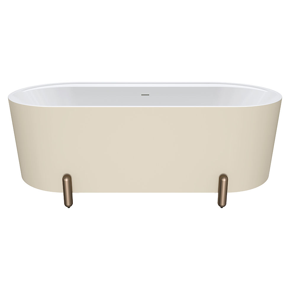 Thumbnail: Fienza Aluca Freestanding 1500mm Bath, Matte Khaki