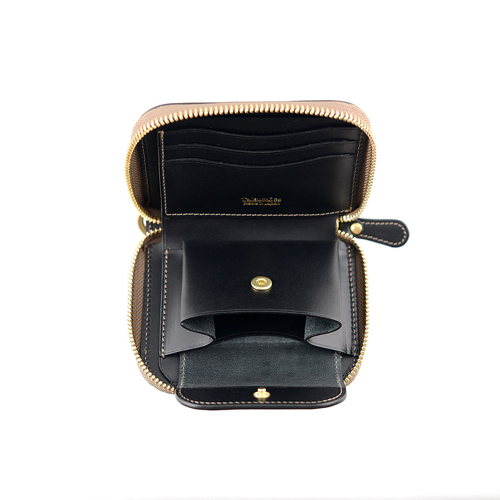 Thumbnail: Round zipper wallet S / Medallion Classic Black