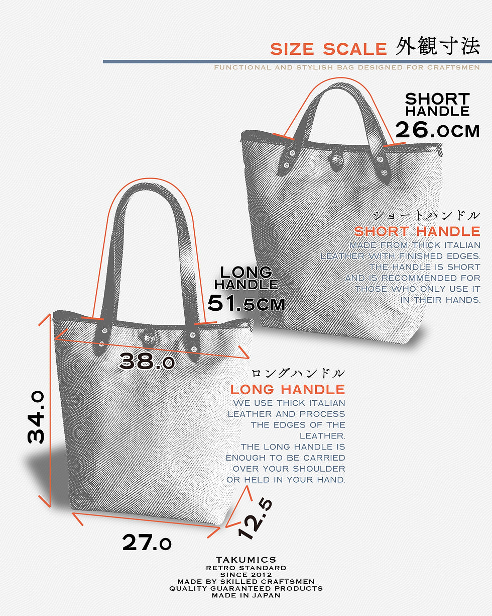 サムネイル： Smith Bag V Natural White(生成り縦型) / Camel Leather / M size