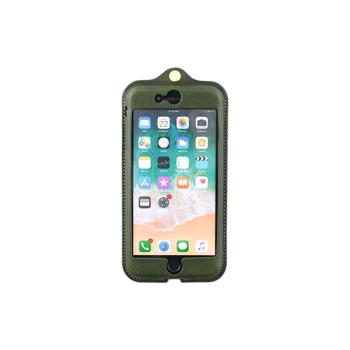 Leather case for iPhone7,8plus / Classic Green