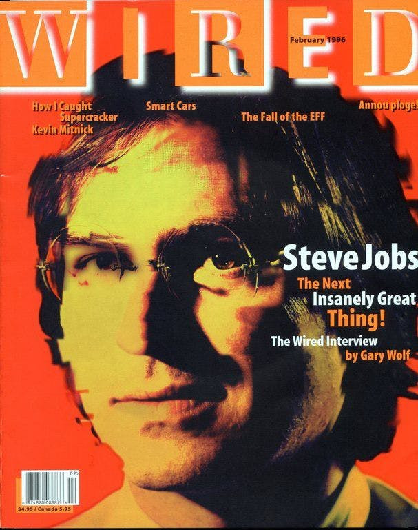 Steve Jobs on Wired magazine cover