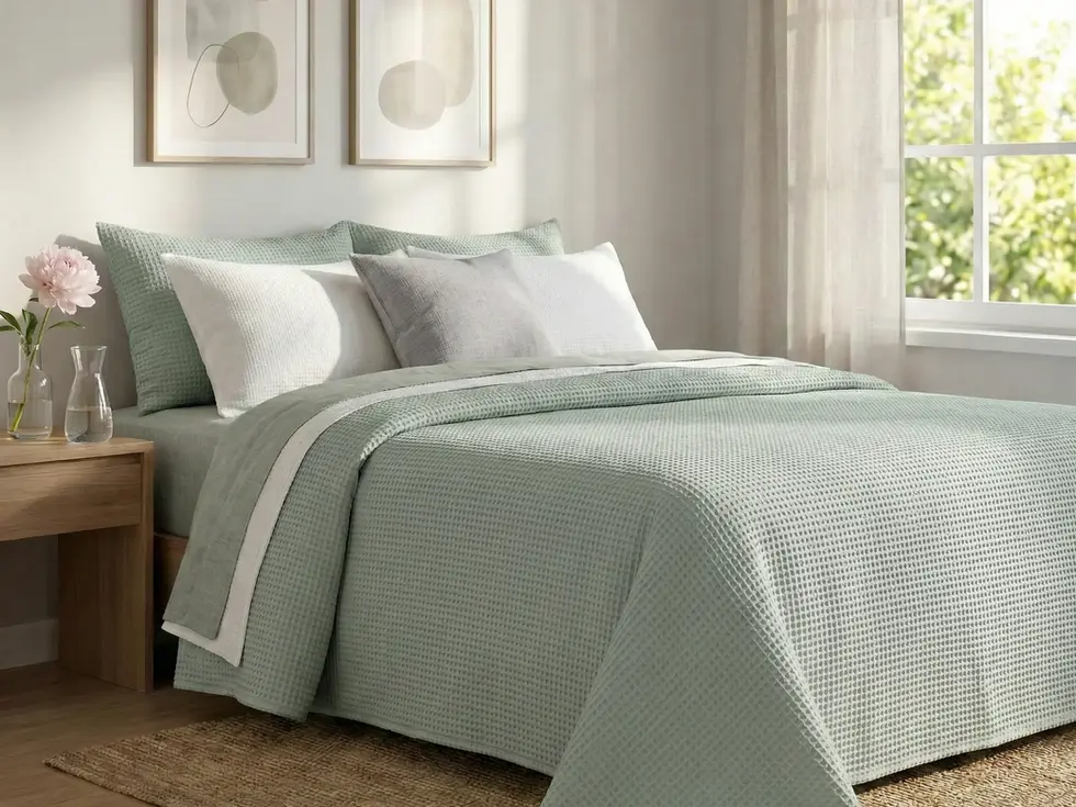 Transforme o seu quarto num autêntico refúgio de tranquilidade e estilo com a nossa Colcha de Casal. Pensadas para os amantes