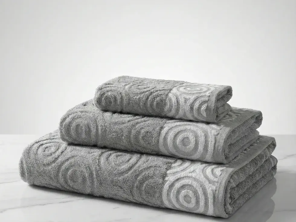 Conjunto de atoalhados nacionais disponíveis em vários tamanhos e cores vibrantes, oferecendo conforto e qualidade superior