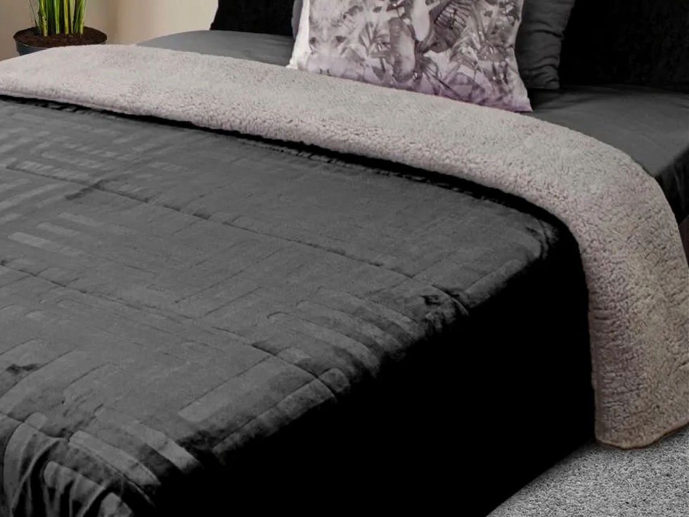 Edredom Sherpa ultra macio e quente, disponível em tamanhos casal (220x250 cm) e solteiro (180x250 cm)