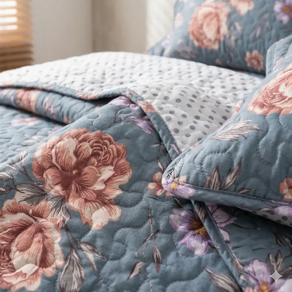 Transforme o seu quarto num autêntico refúgio de tranquilidade e estilo com a nossa Colcha de Casal. Pensadas para os amantes