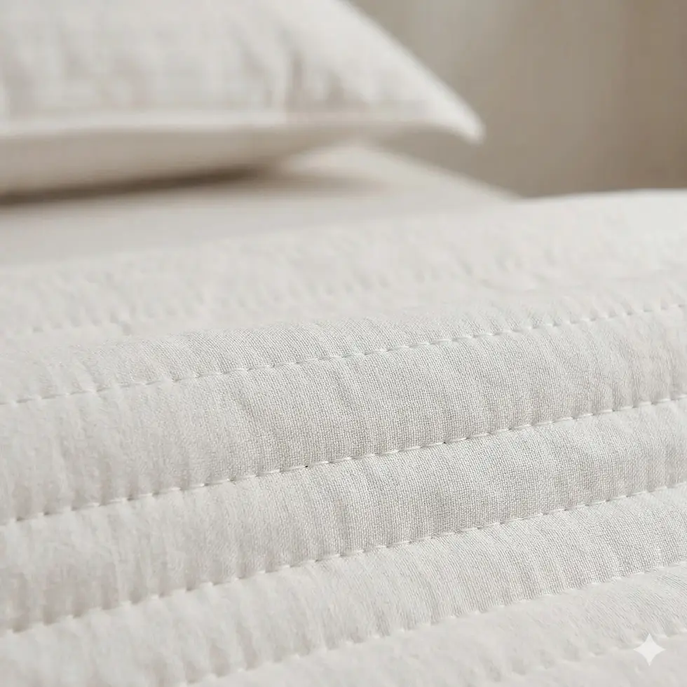 Traga sofisticação e aconchego para o seu descanso com esta Colcha Casal + 2 Fronhas. Com um design de cor lisa