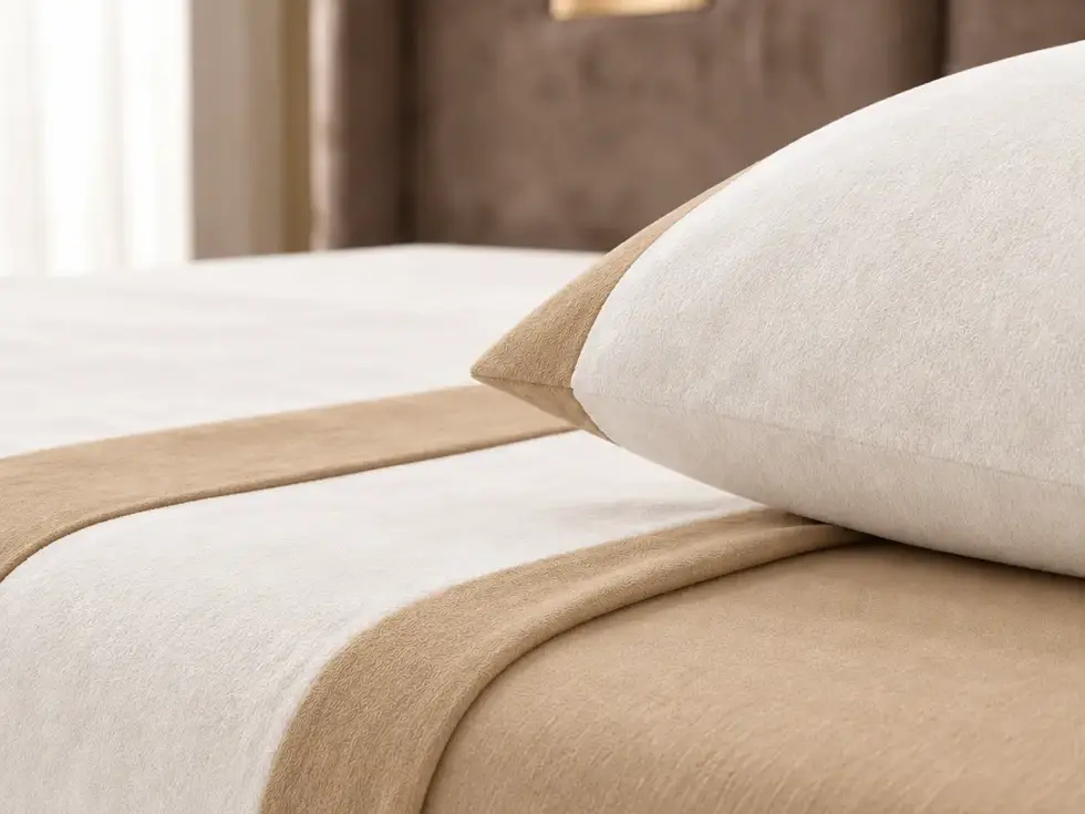 Desfrute de noites mais quentes com a suavidade do Jogo de Cama Coralina e a elegância do acabamento Jacquard. Um conjunto