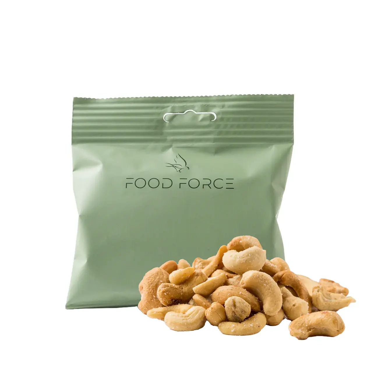 FOOD FORCE - ROASTED AND SALTED CASHEW NUTS