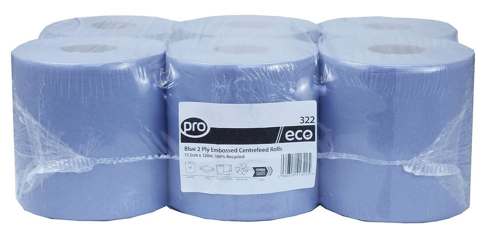 Thumbnail: PRO Blue Centre Feed 2 ply Tissue 322