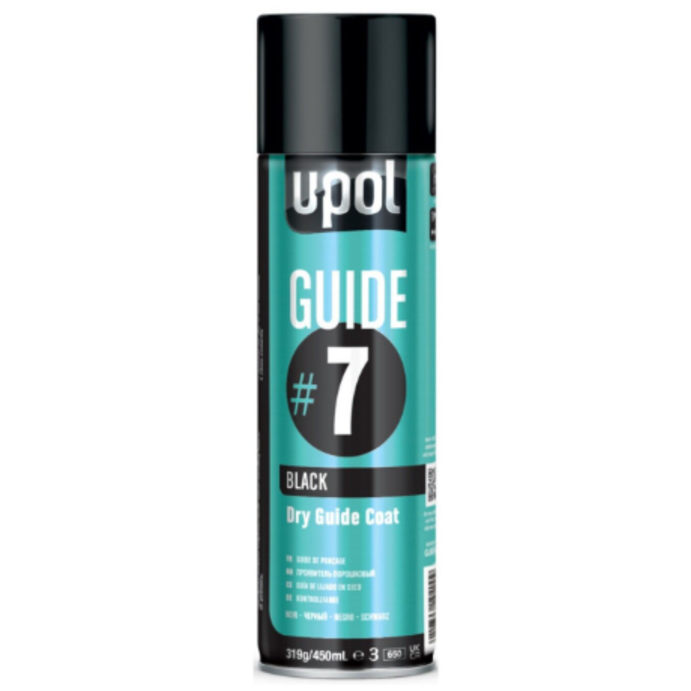 U-POL GUIDE #7 Black Coat Powder Aerosol 450ml