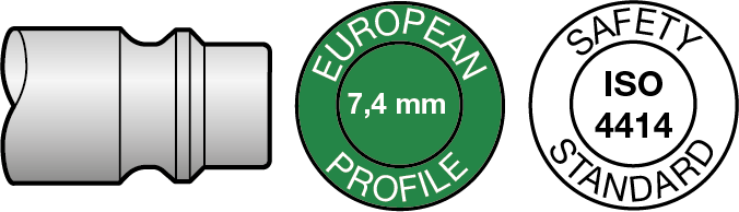 Thumbnail: Prevost RAL AESB1010 10M Airca Air Hose With Safety Coupler