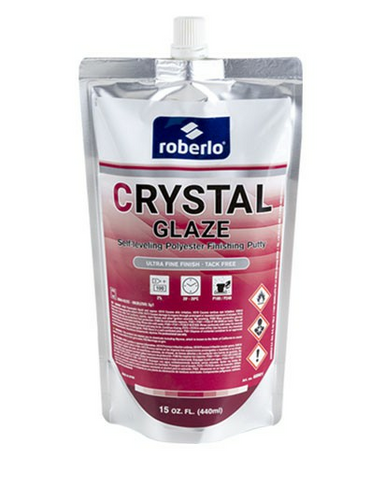Roberlo Crystal Glaze Bodyfiller Self Levelling Finishing Putty 440ml ...