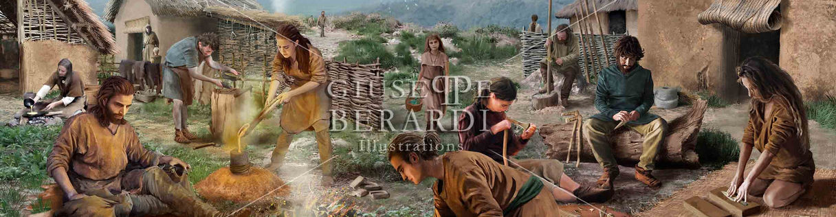 ilustración histórica, recreación histórica,