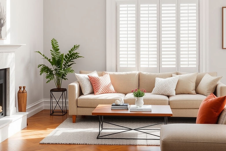 Internal window shutters in white in a living room.jpg