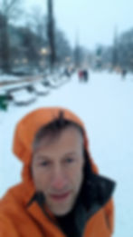 Thomas P Seager, PhD credits his ice bath practice to keeping him warm during a winter visit to Helsinki