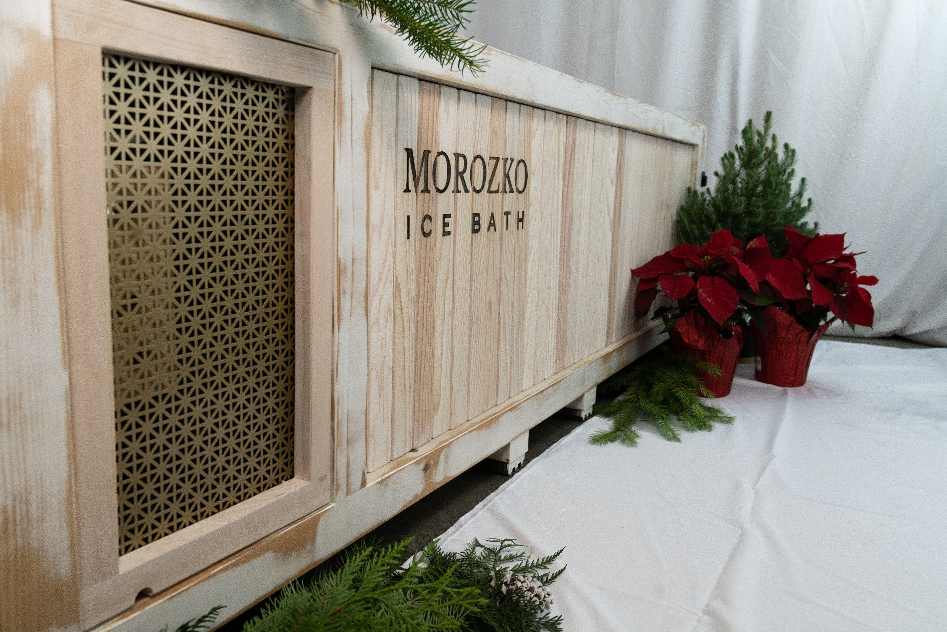 White Christmas Outdoor Ice Bath