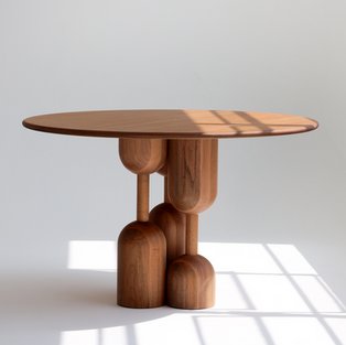 Mesa de jantar baobá em madeira maciça jequitibá