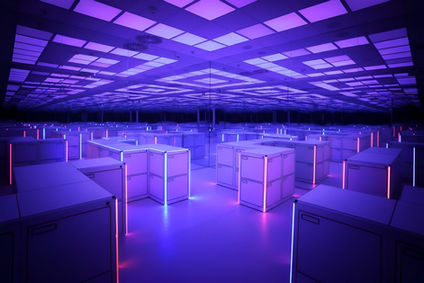 Installation art infinity room, mirror room in the Upside Down Berlin