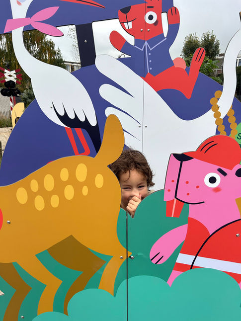 Tentoonstellingsontwerp voor de interactieve kindertentoonstelling Spoordieren van het Spoorwegmuseum