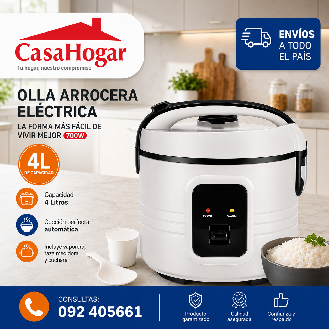 Arrocera Electrica 4 lts. Sonifer