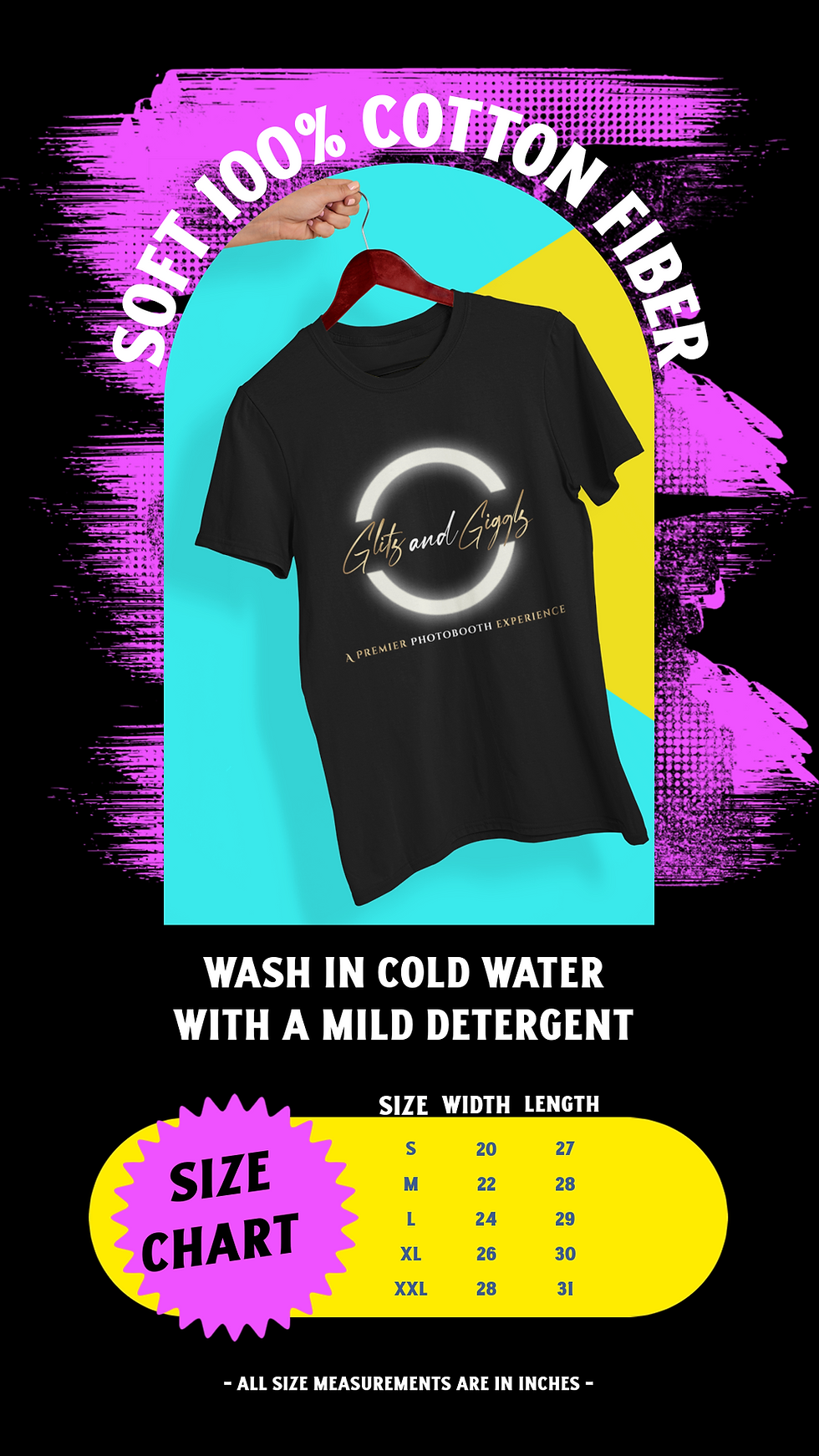 Thumbnail: Glitz and Gigglz Large Logo Tee