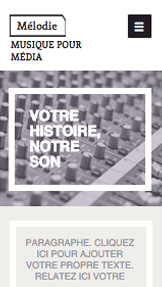 Musique website templates – Producteur de Musique