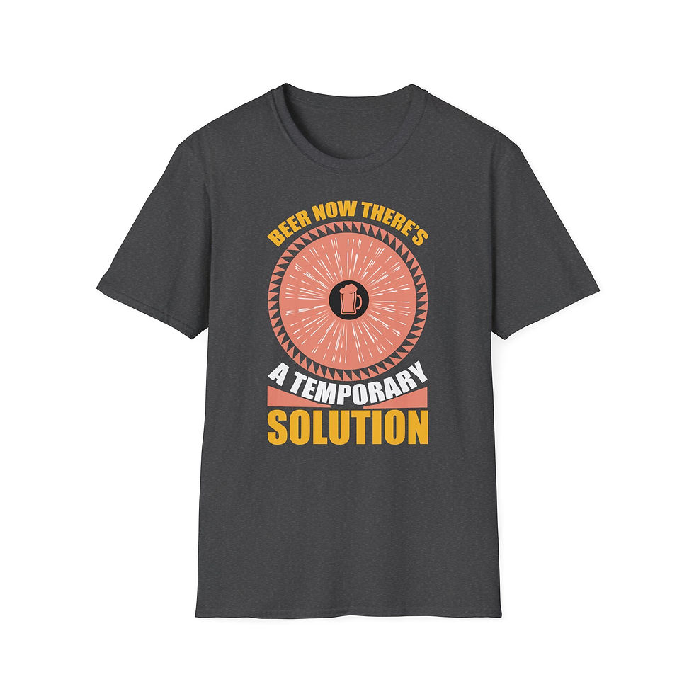 Thumbnail: Beer Now There’s a Temporary Solution Retro T-Shirt