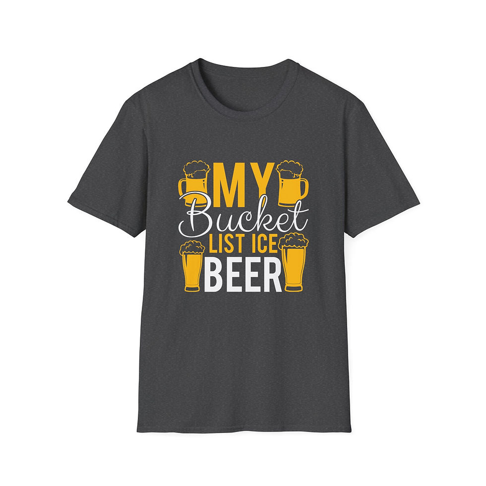 Thumbnail: Funny Beer Lover T-Shirt – "My Bucket List: Ice Beer" 