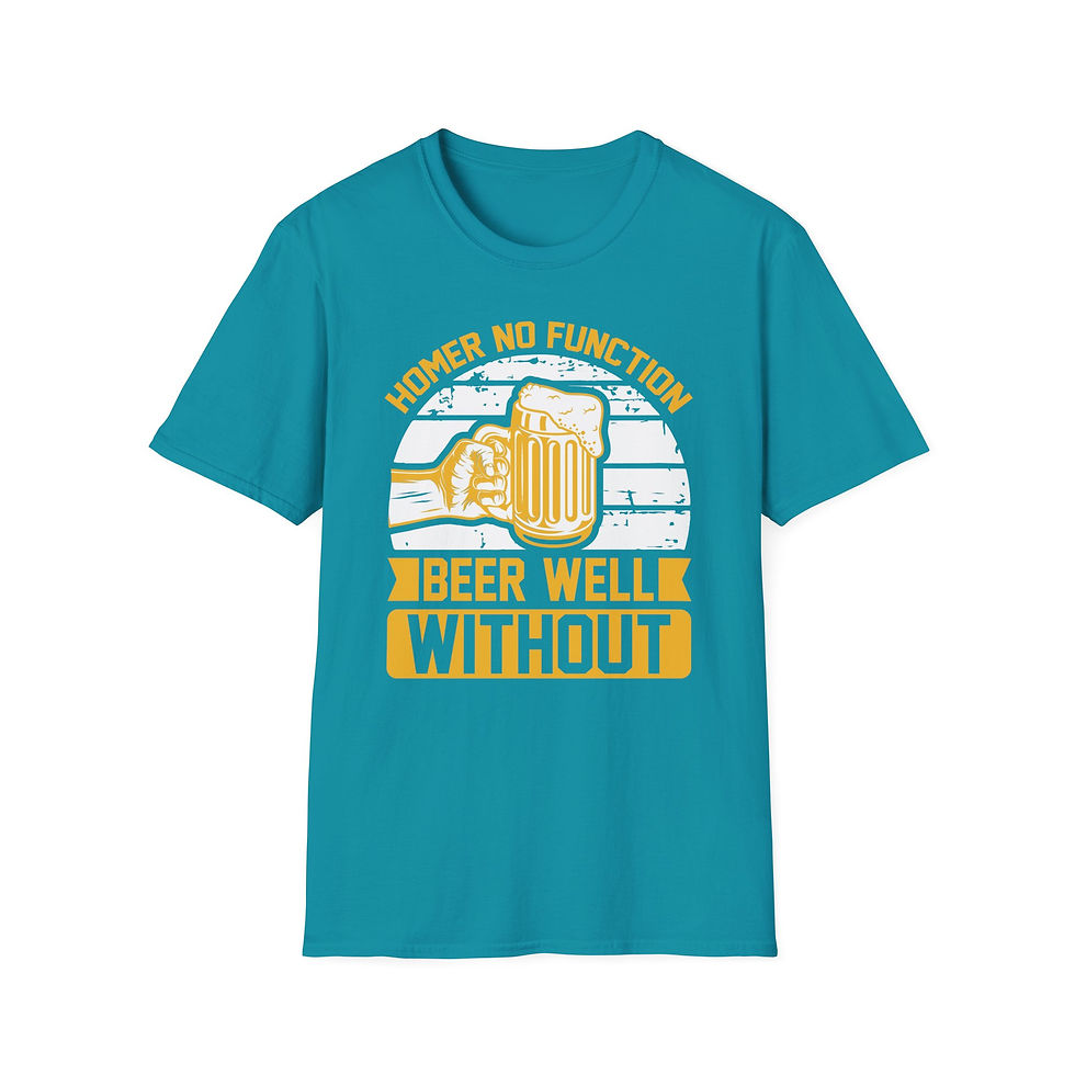 Thumbnail: Unisex T-Shirt “Homer No Function Beer Well Without” 