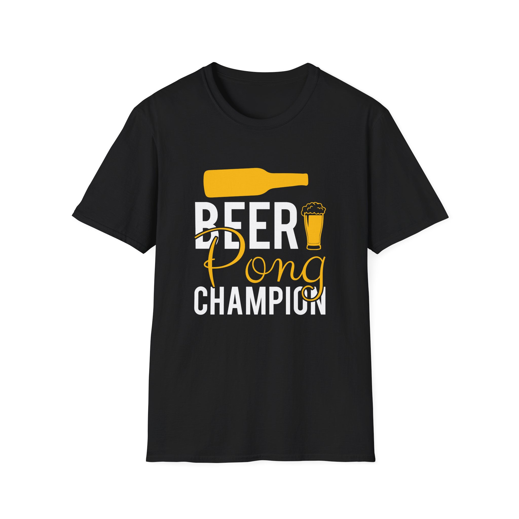 Funny Beer T-Shirt – "Beer Pong Champion"